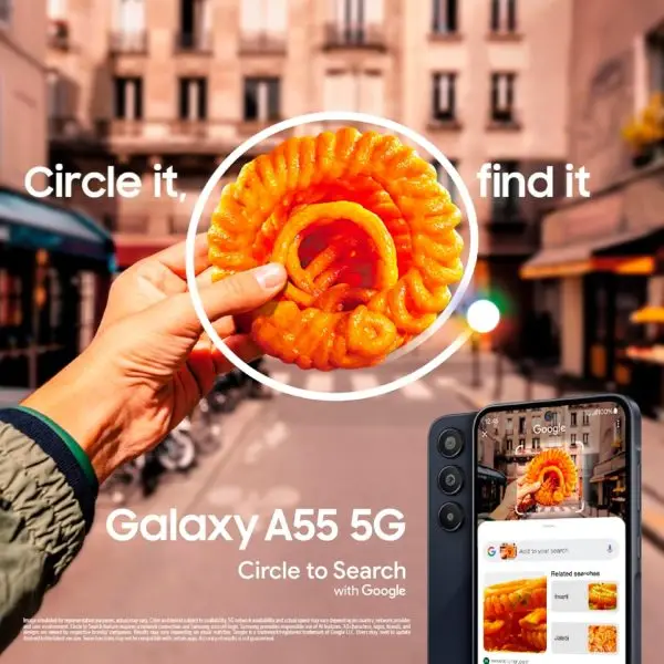 Anniversary Celebration while stocks last:Samsung Galaxy A55 5G (Awesome Navy, 8GB RAM, 256GB Storage) | AI | Metal Frame | 50 MP Main Camera (OIS) | Super HDR Video|... - Image 6