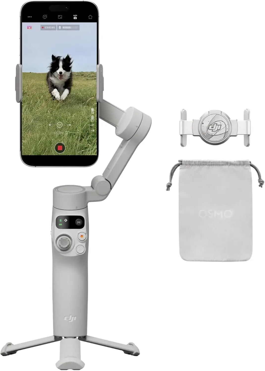 Big Summer Sale Limited Time Offer AED 99د.إ:DJI Osmo Mobile 7P Gimbal Stabilizer for iPhone, Android, Native Tracking, 3-Axis Phone Gimbal, Built-in Extension Rod & Tripod,...