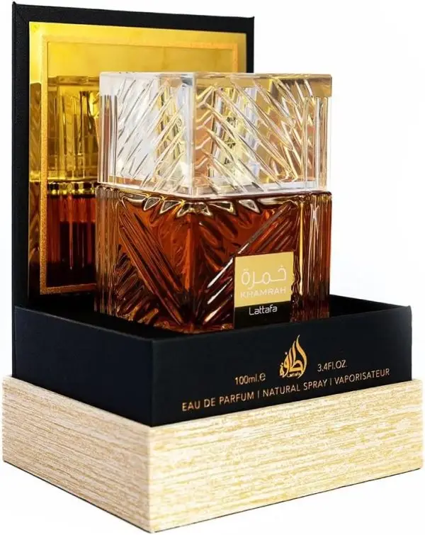 Big Summer Sale Limited Time Offer AED 99د.إ:Lattafa Perfumes Khamrah for Unisex Eau de Parfum Spray, 3.4 Ounce (Pack of 2) - Image 2