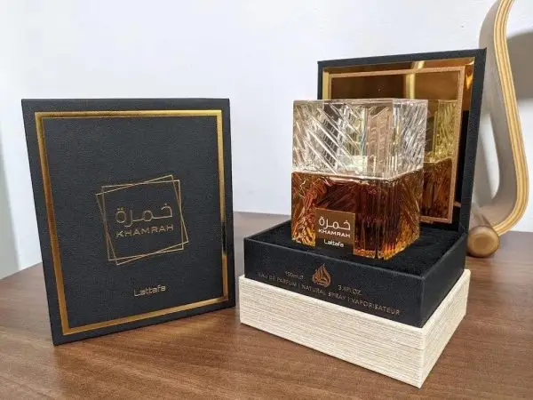 Big Summer Sale Limited Time Offer AED 99د.إ:Lattafa Perfumes Khamrah for Unisex Eau de Parfum Spray, 3.4 Ounce (Pack of 2) - Image 3