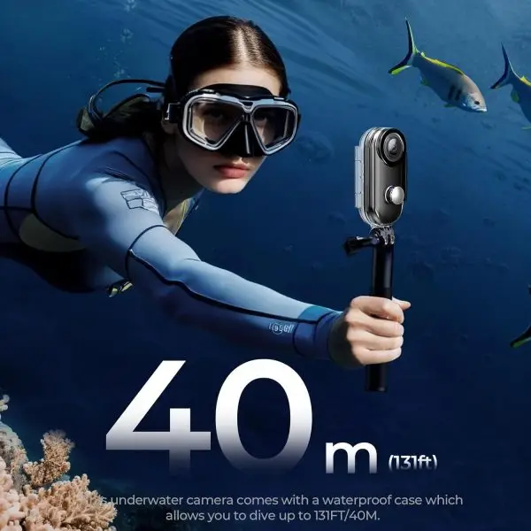 Big Summer Sale Limited Time Offer AED 99د.إ:LENND 4k Action Camera,Mini Vlogging Camera,Small Body Camera with IPX7 Waterproof,Underwater Camcorder,Hands-Free POV Recording,... - Image 2
