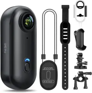 Big Summer Sale Limited Time Offer AED 99د.إ：LENND 4k Action Camera,Mini Vlogging Camera,Small Body Camera with IPX7 Waterproof,Underwater Camcorder,Hands-Free POV Recording,...