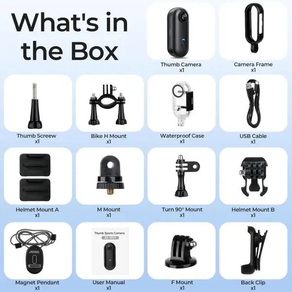 Big Summer Sale Limited Time Offer AED 99د.إ:LENND 4k Action Camera,Mini Vlogging Camera,Small Body Camera with IPX7 Waterproof,Underwater Camcorder,Hands-Free POV Recording,... - Image 8