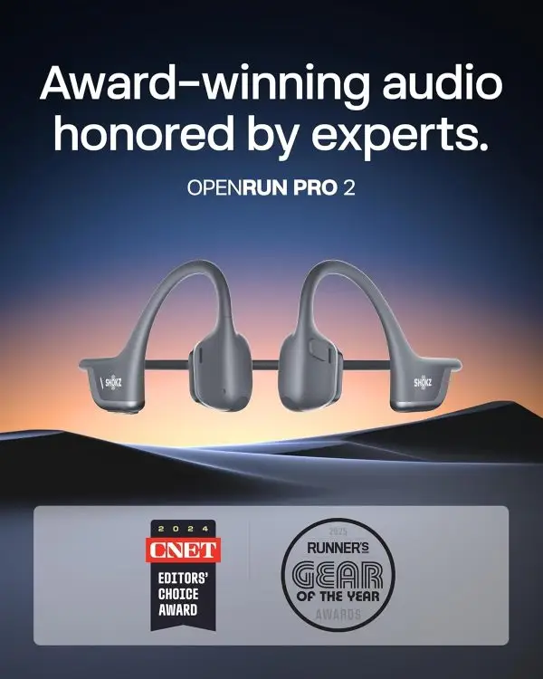 Big Summer Sale Limited Time Offer AED 99د.إ:SHOKZ New OpenRun Pro 2 - Open-Ear, Bone Conduction Sport Headphones - with Reflective Strip - Sweat Resistant, Workout Headphones -... - Image 5