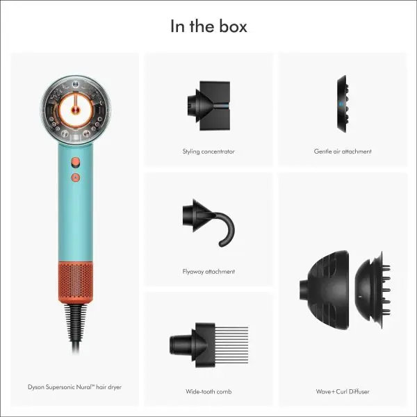 Celebrate with Us Anniversary Limited-Time & Limited-Quantity Deal AED د.إ99.99:Dyson Supersonic NuralTM Hair Dryer, HD16 Ceramic Patina/Topaz, Hair Care, Intelligent Heat... - Image 6