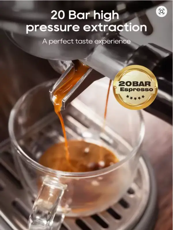 HiBREW 20Bar Semi Automatic Espresso Coffee Machine Temperature Adjustable Cold/Hot Super Slim Coffee Maker Cappuccino H10B - Image 2