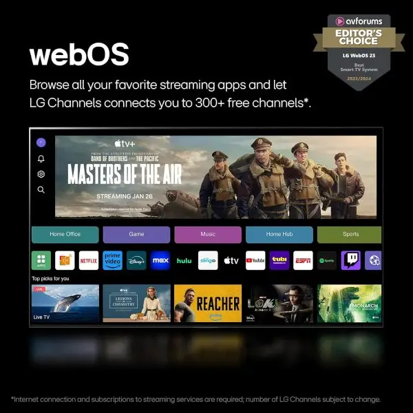 Limited-Time Sale for Summer Surprises AED 109د.إ:LG 77-Inch Class OLED evo C4 Series Smart TV 4K Processor Flat Screen with Magic Remote AI-Powered with Alexa Built-in - Image 5