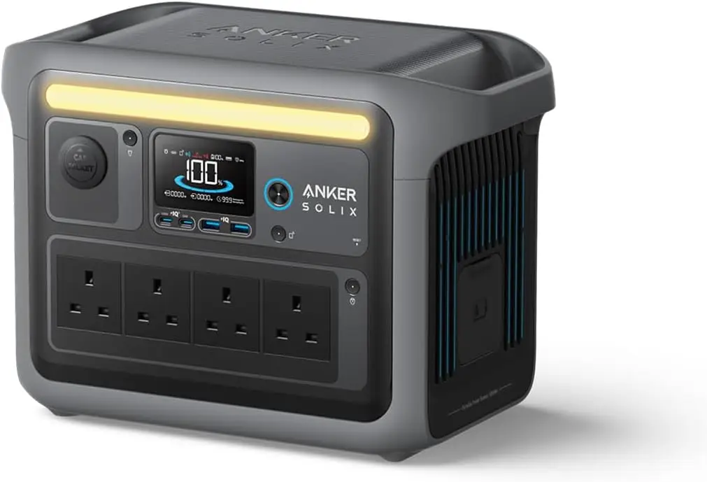 Limited-Time Sale for Summer Surprises :Anker SOLIX C1000 Portable Power Station, 1800W (Peak 2400W) Solar Generator, Full Charge in 58 Min, 1056wh LiFePO4 Battery for...