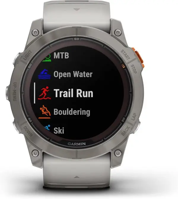 Limited-Time Sale for Summer Surprises AED 99د.إ:Garmin fēnix 7X Pro Sapphire Solar, Multisport GPS Smartwatch, Built-in Flashlight, Solar Charging Capability, Fog Gray/Ember... - Image 2