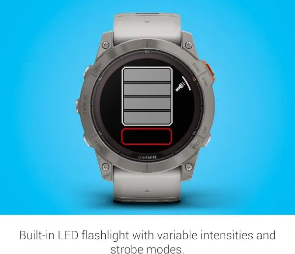 Limited-Time Sale for Summer Surprises AED 99د.إ:Garmin fēnix 7X Pro Sapphire Solar, Multisport GPS Smartwatch, Built-in Flashlight, Solar Charging Capability, Fog Gray/Ember... - Image 5
