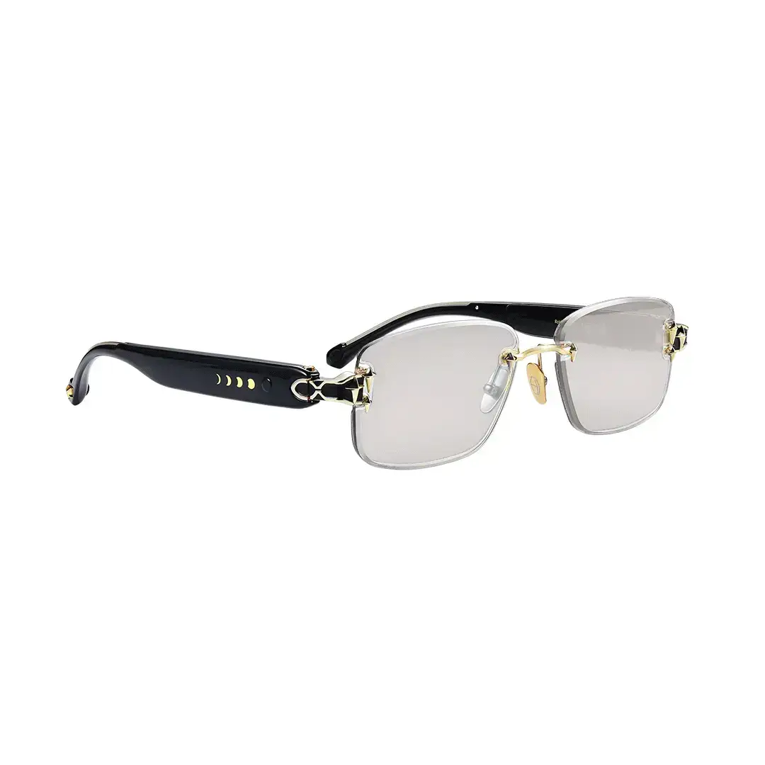Limited-Time Sale for Summer Surprises AED 99د.إ:Head-turning rimless sunglasses with Prismatic™ Color-changing Lenses - Image 5