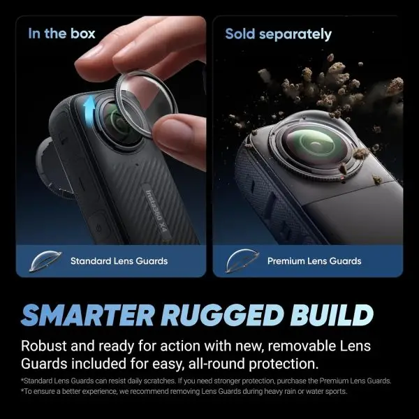 Limited-Time Sale for Summer Surprises AED 99د.إ:Insta360 X4 Endurance Bundle - 8K Waterproof 360 Action Camera, 4K Wide-Angle Video, Invisible Selfie Stick, Removable Lens... - Image 3