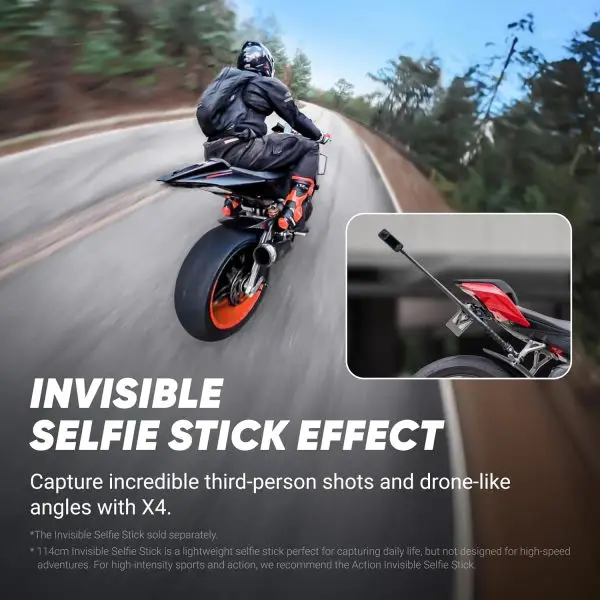 Limited-Time Sale for Summer Surprises AED 99د.إ:Insta360 X4 Endurance Bundle - 8K Waterproof 360 Action Camera, 4K Wide-Angle Video, Invisible Selfie Stick, Removable Lens... - Image 7