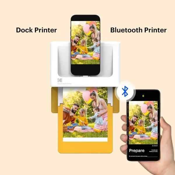 Limited-Time Sale for Summer Surprises AED 99د.إ:KODAK Dock Plus 4Pass Instant Photo Printer (4x6 inches) + 90 Sheets Gift Bundle - Image 3