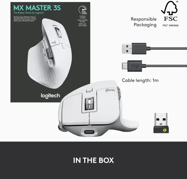 Limited-Time Sale for Summer Surprises AED 99د.إ: Logitech MX Master 3S - Wireless Performance Mouse with Ultra-fast Scrolling, Ergo, 8K DPI, Track on Glass, Quiet Clicks,... - Image 9
