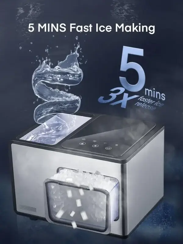 Limited-Time Sale for Winter Surprises MUR 99 :Nugget Ice Maker Countertop - Image 3