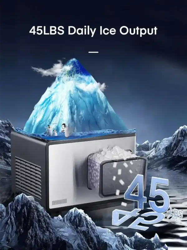 Limited-Time Sale for Winter Surprises MUR 99 :Nugget Ice Maker Countertop - Image 2
