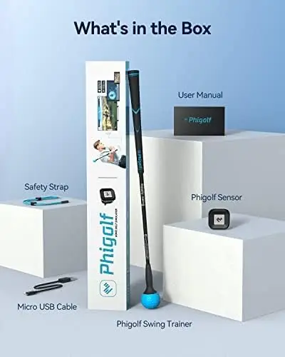 Limited-Time Sale for Summer Surprises AED 99د.إ:PHIGOLF Phigolf2 Golf Simulator with Swing Stick for Indoor & Outdoor Use, Golf Swing Trainer with Upgraded Motion Sensor & 3D... - Image 5