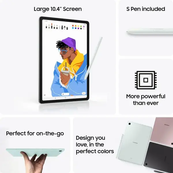 Limited-Time Sale for Summer Surprises AED 99د.إ:Samsung Galaxy Tab S6 Lite (2024) 10.4" 128GB WiFi Android , S Pen for Note-Taking, Gaming Ready, Long Battery Life, Expandable... - Image 2
