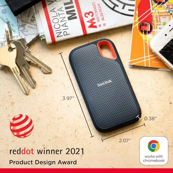 Limited-Time Sale for Summer Surprises AED 99د.إ:SanDisk 4TB Extreme Portable SSD Up to 1050MB/s USB C, USB 3.2 Gen 2 External Solid State Drive SDSSDE61 4T00 G25, Blue, SanDisk... - Image 3