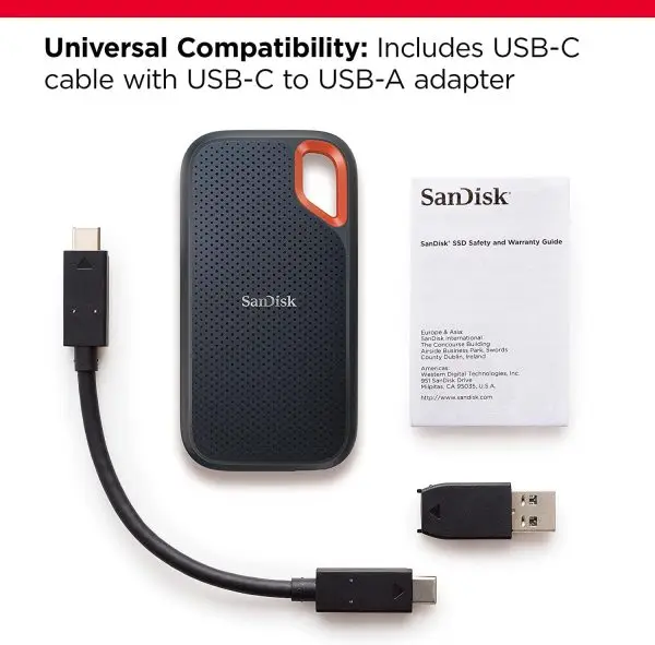 Limited-Time Sale for Summer Surprises AED 99د.إ:SanDisk 4TB Extreme Portable SSD Up to 1050MB/s USB C, USB 3.2 Gen 2 External Solid State Drive SDSSDE61 4T00 G25, Blue, SanDisk... - Image 6