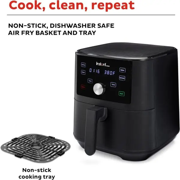 Limited-Time Sale for Summer Surprises AED 99.00د.إ :Instant Pot Vortex 6QT XL Air Fryer, 4-in-1 Functions that Crisps, Roasts, Reheats, Bakes for Quick Easy Meals, 100+ In-App... - Image 3