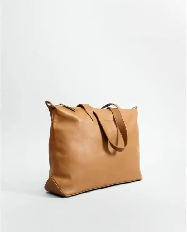 Limited-Time Sale for Summer Surprises AED 99.00د.إ :LACAMBRA Genuine Leather Shoulder Handbag For Women Tote Bag Business Office Work Bag Briefcase Computer Large Lightweight... - Image 2