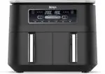 Ninja Foodi Dual Zone Digital Air Fryer, 2 Drawers, 7.6L, 6-in-1, Uses No Oil, Air Fry, Max Crisp, Roast, Bake, Reheat, Dehydrate, Cooks 4-6 Portions, Non-Stick, Dishwasher Safe...