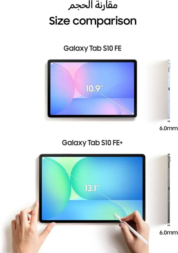 Samsung Galaxy Tab S10 FE, WIFI Android Tablet, 12GB RAM, 256GB Storage, 10.9” Screen, 90Hz Display, S Pen Included, IP68, Long Battery Life, Gray (UAE Version) - Image 5