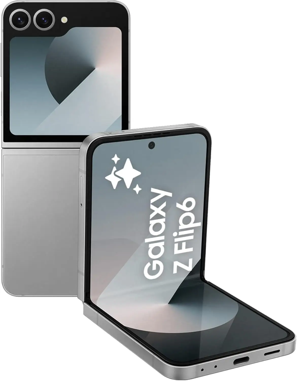 SAMSUNG Galaxy Z Flip6, 12GB RAM, 512GB Storage, Silver Shadow, 50MP Camera, 1 year Seller Warranty (International Version)
