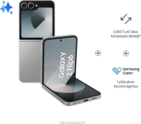 SAMSUNG Galaxy Z Flip6, 12GB RAM, 512GB Storage, Silver Shadow, 50MP Camera, 1 year Seller Warranty (International Version) - Image 2
