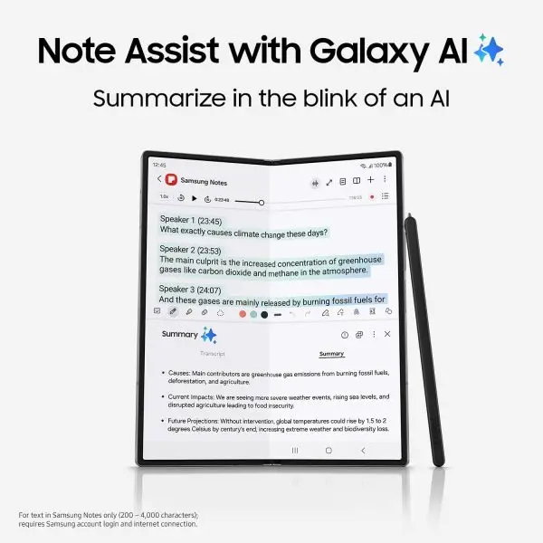 SAMSUNG Galaxy Z Fold 6 AI Cell Phone, 512GB Unlocked Android Smartphone, Circle to Search, Handsfree Live Interpreter, AI Photo Edits, Large Screen - Image 4