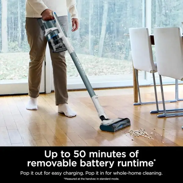 Shark PowerPro Plus Cordless Stick Vacuum, Lightweight, Rechargeable, FloorDetect Technology, HEPA Filter, Up to 50-Minute Runtime, Powerful Pet Hair Pickup, Carpets & Hard... - Image 5