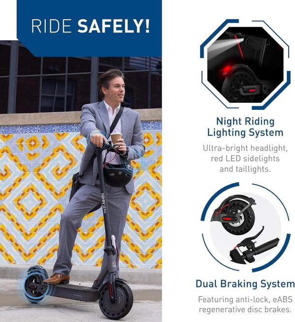 Summer Final Clearance Just AED 89د.إ:Hiboy Electric Scooter for Adults, 30km/h Ride-ons Speed Folding E Scooter, 40km (S2 Pro) or 65KM (S2 Max) Travel Distance Range, Portable... - Image 4