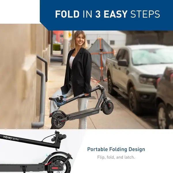 Summer Final Clearance Just AED 89د.إ:Hiboy Electric Scooter for Adults, 30km/h Ride-ons Speed Folding E Scooter, 40km (S2 Pro) or 65KM (S2 Max) Travel Distance Range, Portable... - Image 7