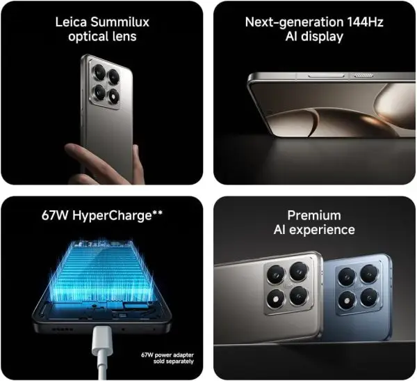 Xiaomi 14T 5G Mobile,12GB RAM+512GB | MediaTek 8300 ultra | 6.67″ Amoled 144Hz display | Leica Triple Camera 50+50+12MP, 32MP Front camera - Image 8
