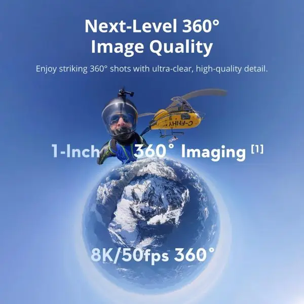 Summer Final Clearance Just AED 99د.إ:DJI Osmo 360 Adventure Combo, 360 Camera with 1-Inch 360° Imaging, Extended Battery Life with 3 Batteries, Native 8K 360° Video, 4K/120fps... - Image 3