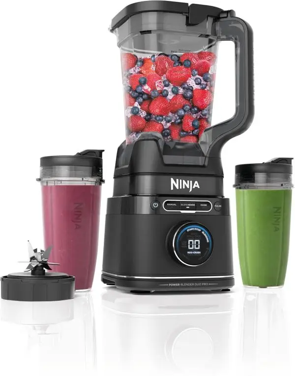 Summer Final Clearance Just AED 99د.إ:Ninja 2-in-1 Detect Power Blender Pro & Single Serve, 1200W Blender With Jug, & 2x Single Serve Cups, Blend Smoothies, Chop Vegetables &... - Image 2