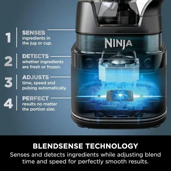 Summer Final Clearance Just AED 99د.إ:Ninja 2-in-1 Detect Power Blender Pro & Single Serve, 1200W Blender With Jug, & 2x Single Serve Cups, Blend Smoothies, Chop Vegetables &... - Image 4