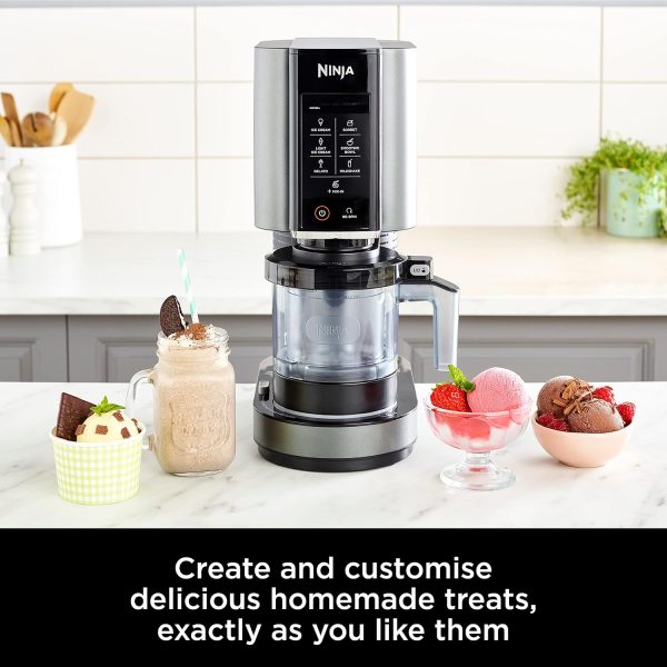 Summer Final Clearance Just AED 99د.إ:Ninja CREAMi, Ice Cream Maker, Gelato, Sorbet,Milkshakes, Mix-ins, Smoothie Bowls & More, 7-in-1, Ice Cream Pints, Pint lid, Healthy Ice... - Image 2