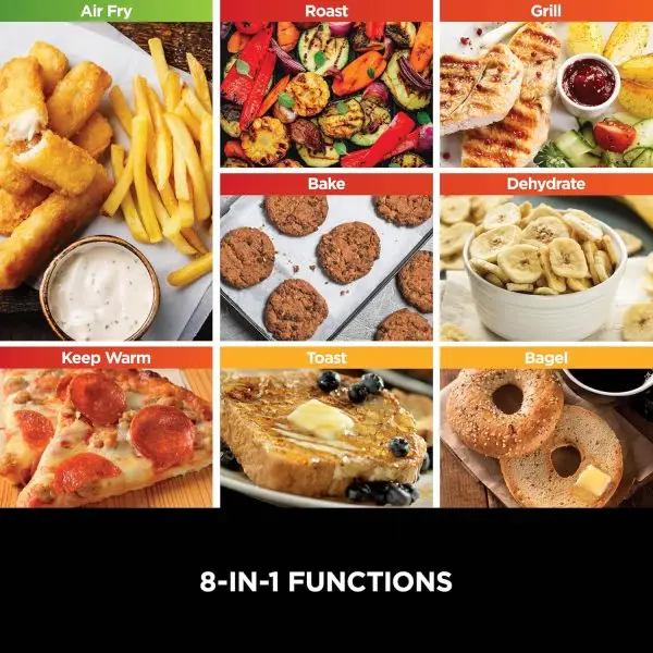 Winter Final Clearance Just MUR 99:Ninja Foodi 8-in-1 Flip Oven, Portable Mini Oven for Countertop and Work Surfaces, Multifunctional Oven with 8 Cooking Functions; Air Fry,... - Image 6