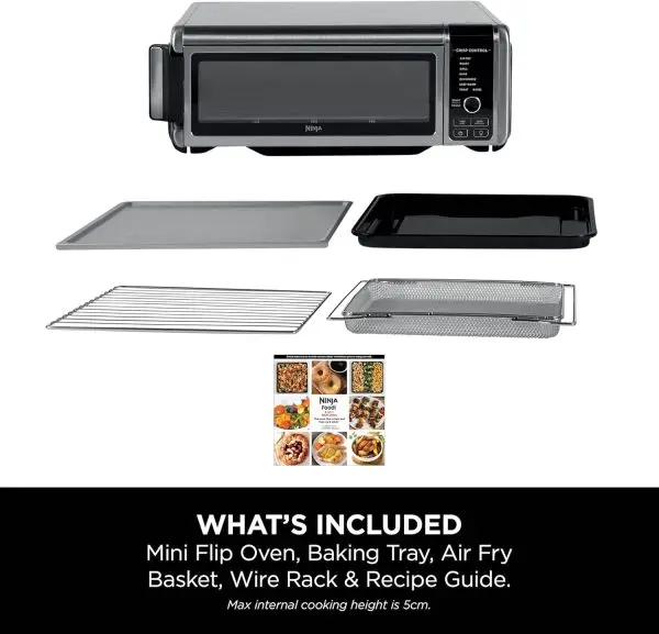 Winter Final Clearance Just MUR 99:Ninja Foodi 8-in-1 Flip Oven, Portable Mini Oven for Countertop and Work Surfaces, Multifunctional Oven with 8 Cooking Functions; Air Fry,... - Image 8