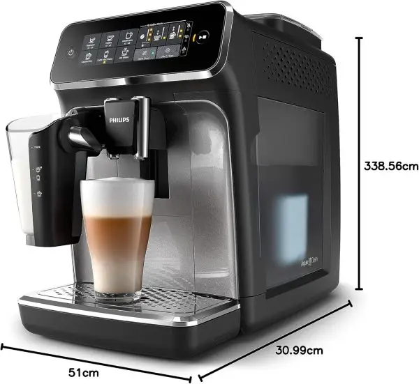 Philips Series 3200 Fully Automatic Espresso Machine - 1500W, LatteGo, Touch Display, 5 Beverages, Easy cleaning - EP3246/70 - Image 2
