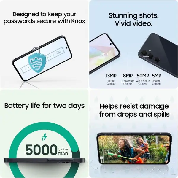 Summer Final Clearance Just AED 99د.إ:Samsung Galaxy A35 5G, 256GB Storage, 8GB RAM, Android Smartphone, Awesome Navy (UAE Version) - Image 8