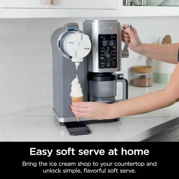 While Stocks Last:Ninja Swirl by CREAMi Ice Cream and Soft Serve Maker, Sorbet, Milkshake, Frozen Yogurt, Low Calories Program & More, 13-in-1, Soft Serve Handle, (2) CREAMi... - Image 7