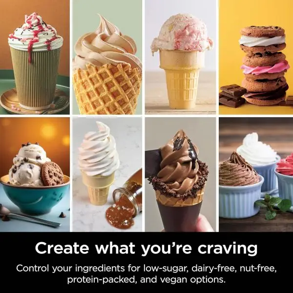 While Stocks Last:Ninja Swirl by CREAMi Ice Cream and Soft Serve Maker, Sorbet, Milkshake, Frozen Yogurt, Low Calories Program & More, 13-in-1, Soft Serve Handle, (2) CREAMi... - Image 8