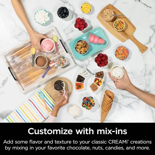 While Stocks Last:Ninja Swirl by CREAMi Ice Cream and Soft Serve Maker, Sorbet, Milkshake, Frozen Yogurt, Low Calories Program & More, 13-in-1, Soft Serve Handle, (2) CREAMi... - Image 9