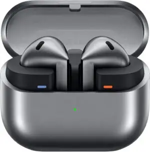 While Stocks Last：SAMSUNG Galaxy Buds 3 Pro AI True Wireless Bluetooth Earbuds, Noise Cancelling, Sound Optimization, Redesigned Comfort Fit, Silver