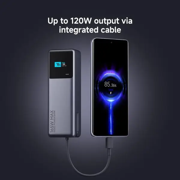 Xiaomi 165W Power Bank 10000mAh - Integrated USB-C Cable - Image 4