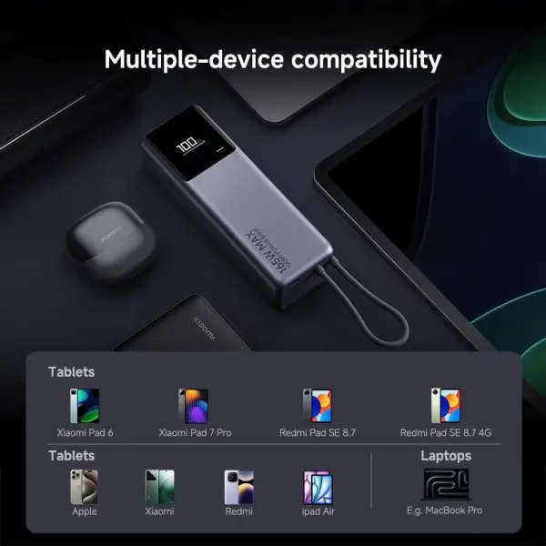 Xiaomi 165W Power Bank 10000mAh - Integrated USB-C Cable - Image 7